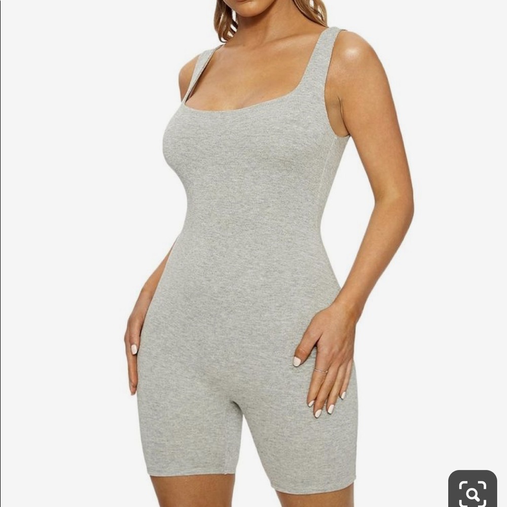 Naked Wardrobe Gray Jumpsuit | Size M